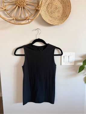 Everlane Black Supima Cotton Tank Top